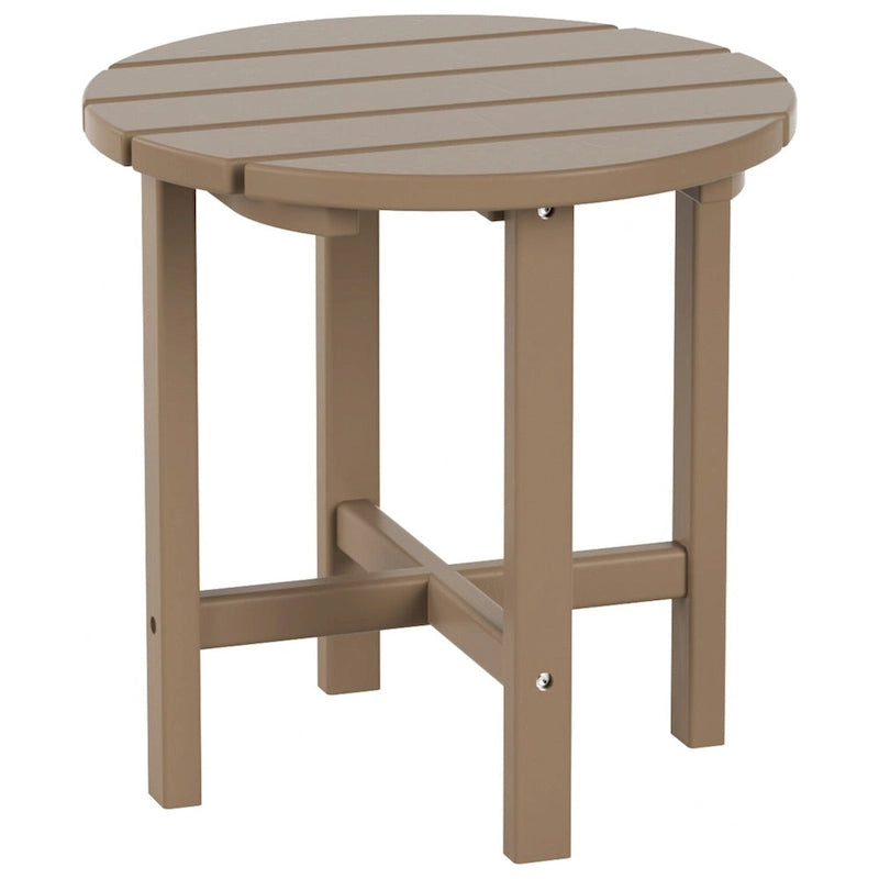 Fauteuil Adirondack d'extérieur écologique et résistant aux intempéries Polytrends Altura avec repose-pieds et table d'appoint (ensemble de conversation 5 pièces)