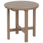 Fauteuil Adirondack d'extérieur écologique et résistant aux intempéries Polytrends Altura avec repose-pieds et table d'appoint (ensemble de conversation 5 pièces)
