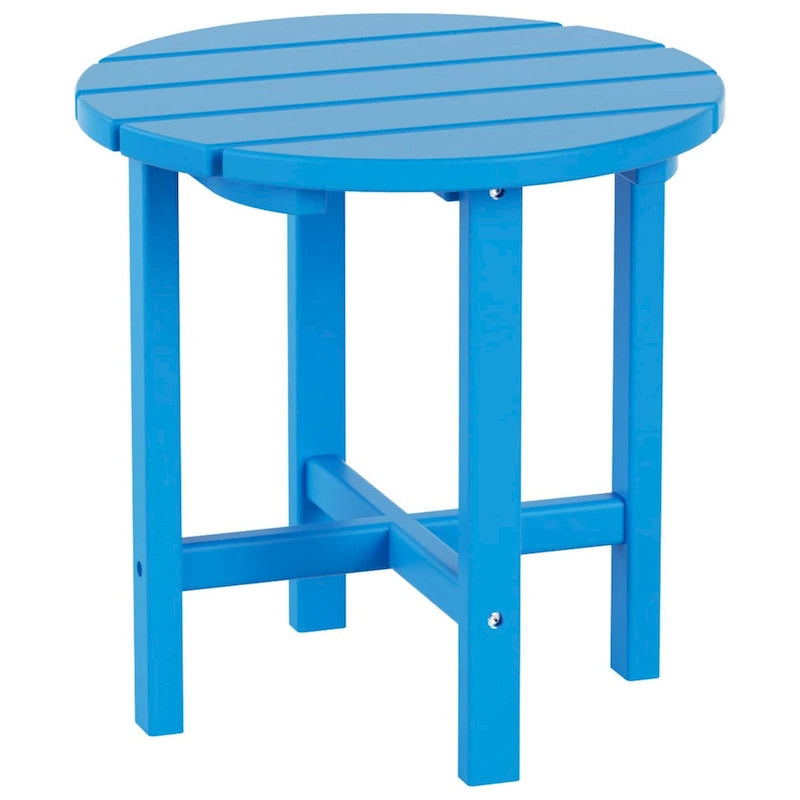 Fauteuil Adirondack d'extérieur écologique et résistant aux intempéries Polytrends Altura avec repose-pieds et table d'appoint (ensemble de conversation 5 pièces)