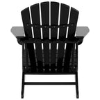 Fauteuil Adirondack d'extérieur écologique et résistant aux intempéries Polytrends Altura avec repose-pieds et table d'appoint (ensemble de conversation 5 pièces)