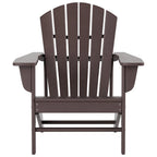 Fauteuil Adirondack d'extérieur écologique et résistant aux intempéries Polytrends Altura avec repose-pieds et table d'appoint (ensemble de conversation 5 pièces)