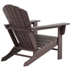 Fauteuil Adirondack d'extérieur écologique et résistant aux intempéries Polytrends Altura avec repose-pieds et table d'appoint (ensemble de conversation 5 pièces)
