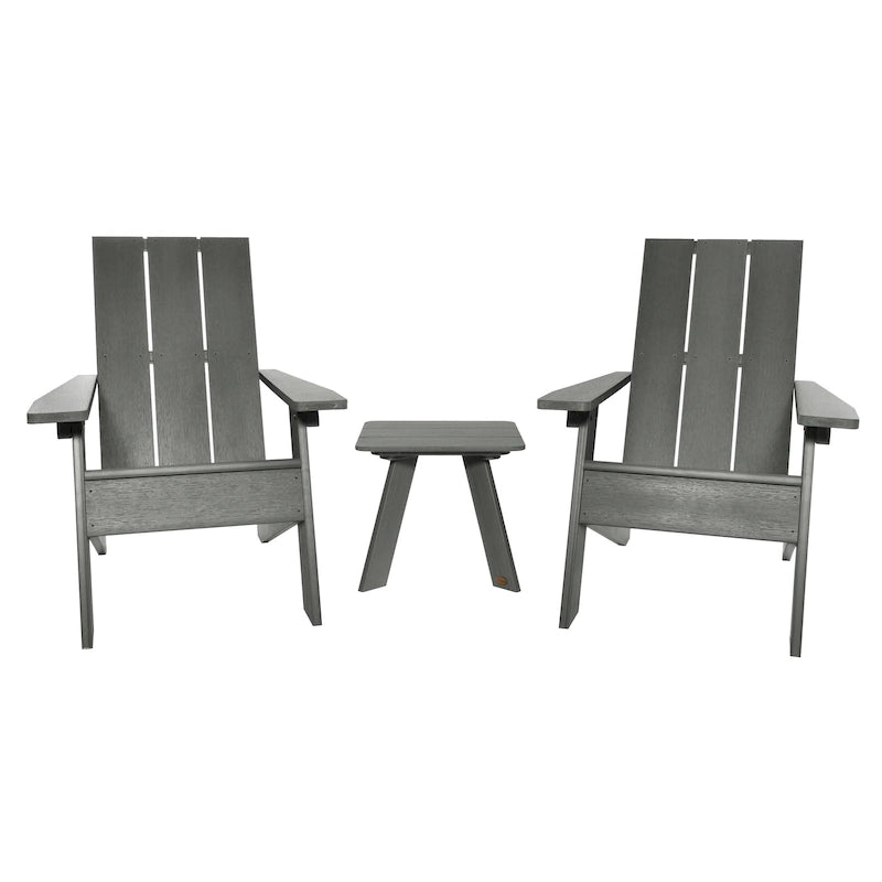 Ensemble de 3 chaises Adirondack et table d'appoint HIGHWOOD