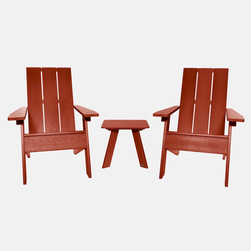 Ensemble de 3 chaises Adirondack et table d'appoint HIGHWOOD