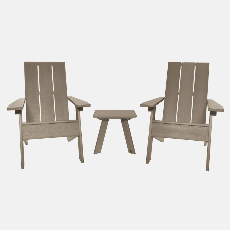 Ensemble de 3 chaises Adirondack et table d'appoint HIGHWOOD