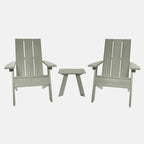 Ensemble de 3 chaises Adirondack et table d'appoint HIGHWOOD