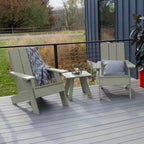 Ensemble de 3 chaises Adirondack et table d'appoint HIGHWOOD