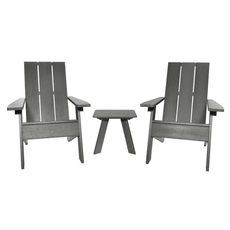 Ensemble de 3 chaises Adirondack et table d'appoint HIGHWOOD