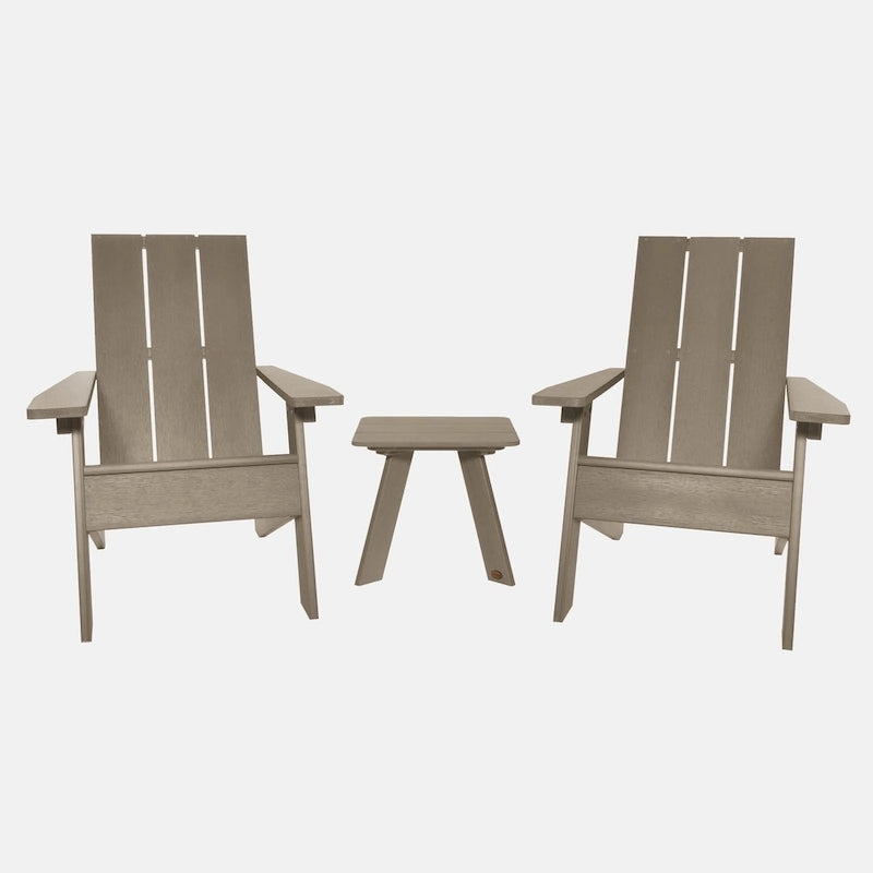 Ensemble de 3 chaises Adirondack et table d'appoint HIGHWOOD