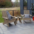 Ensemble de 3 chaises Adirondack et table d'appoint HIGHWOOD