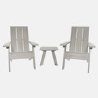 Ensemble de 3 chaises Adirondack et table d'appoint HIGHWOOD