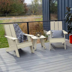 Ensemble de 3 chaises Adirondack et table d'appoint HIGHWOOD