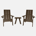Ensemble de 3 chaises Adirondack et table d'appoint HIGHWOOD
