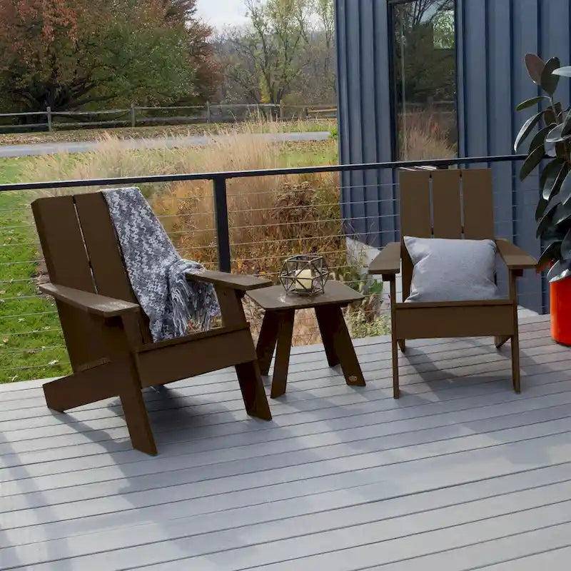 Ensemble de 3 chaises Adirondack et table d'appoint HIGHWOOD