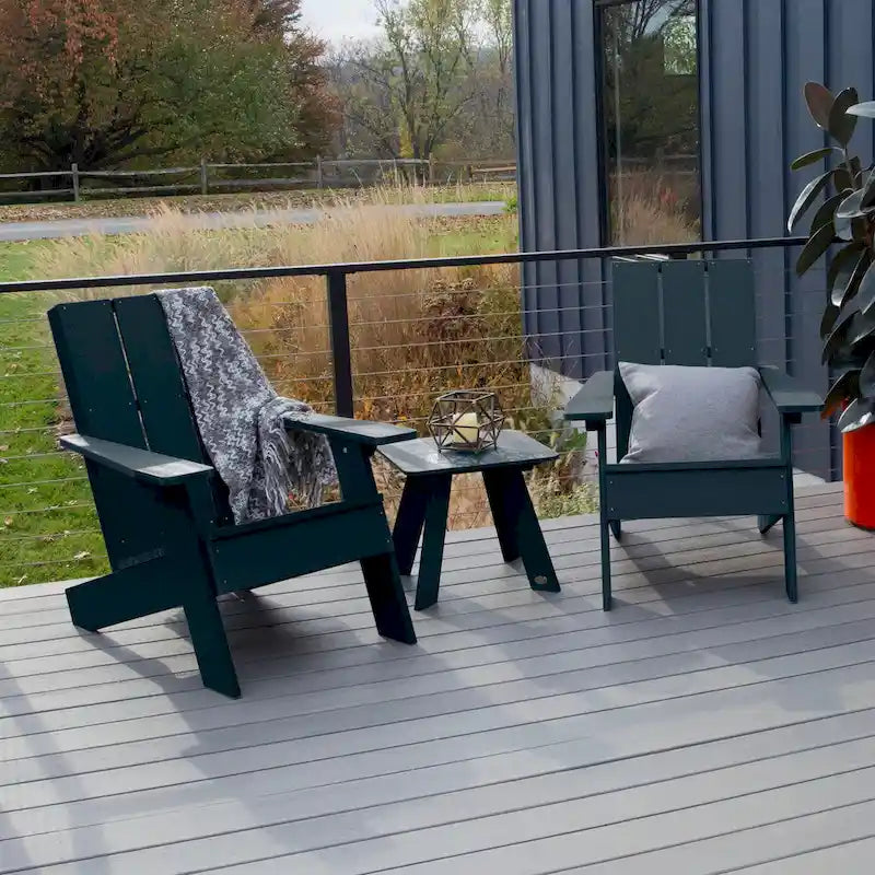 Ensemble de 3 chaises Adirondack et table d'appoint HIGHWOOD