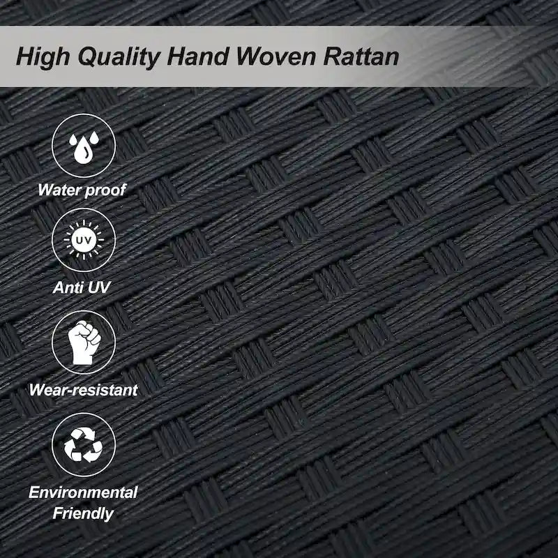 Fauteuil suspendu d'extérieur en osier pour 2 personnes avec coussin gris