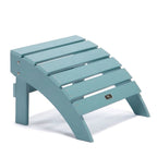 Pouf ottoman Adirondack en plastique imitation bois résistant aux intempéries et à la décoloration pour terrasse extérieure