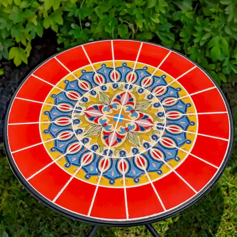 Ensembles bistro mosaïque - 23,5 x 23,5 x 29,75