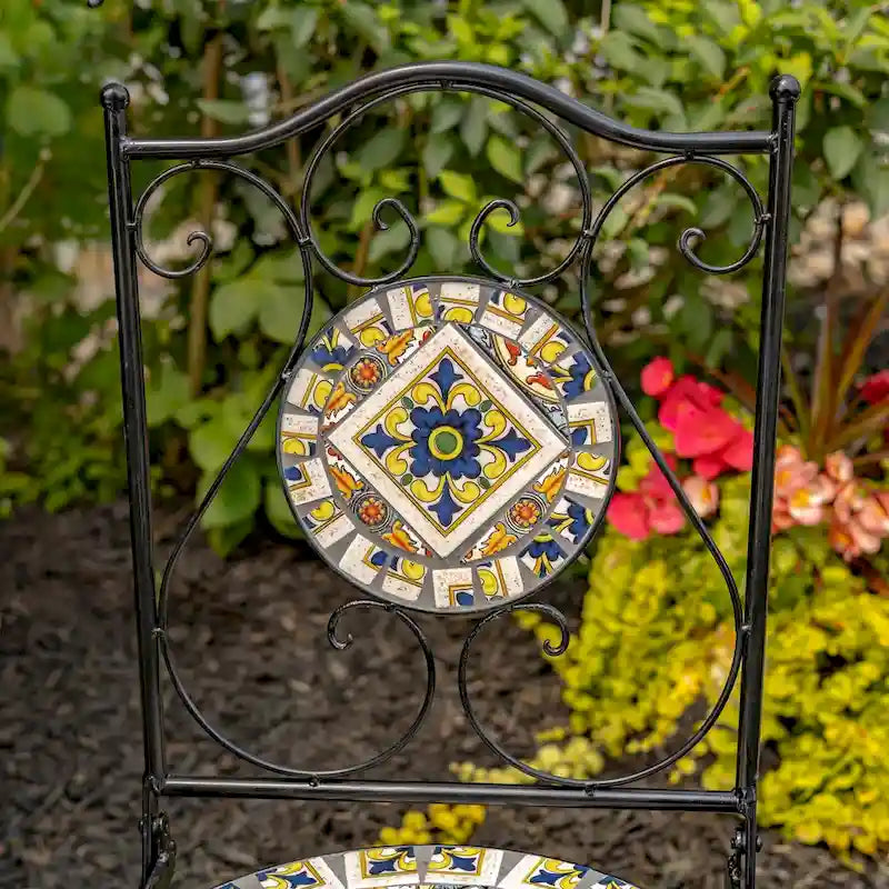 Ensembles bistro mosaïque - 23,5 x 23,5 x 29,75