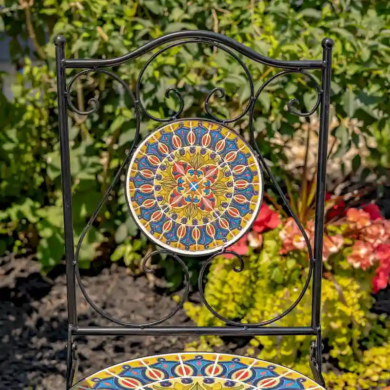 Ensembles bistro mosaïque - 23,5 x 23,5 x 29,75