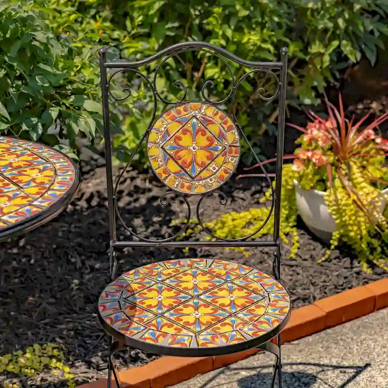 Ensembles bistro mosaïque - 23,5 x 23,5 x 29,75