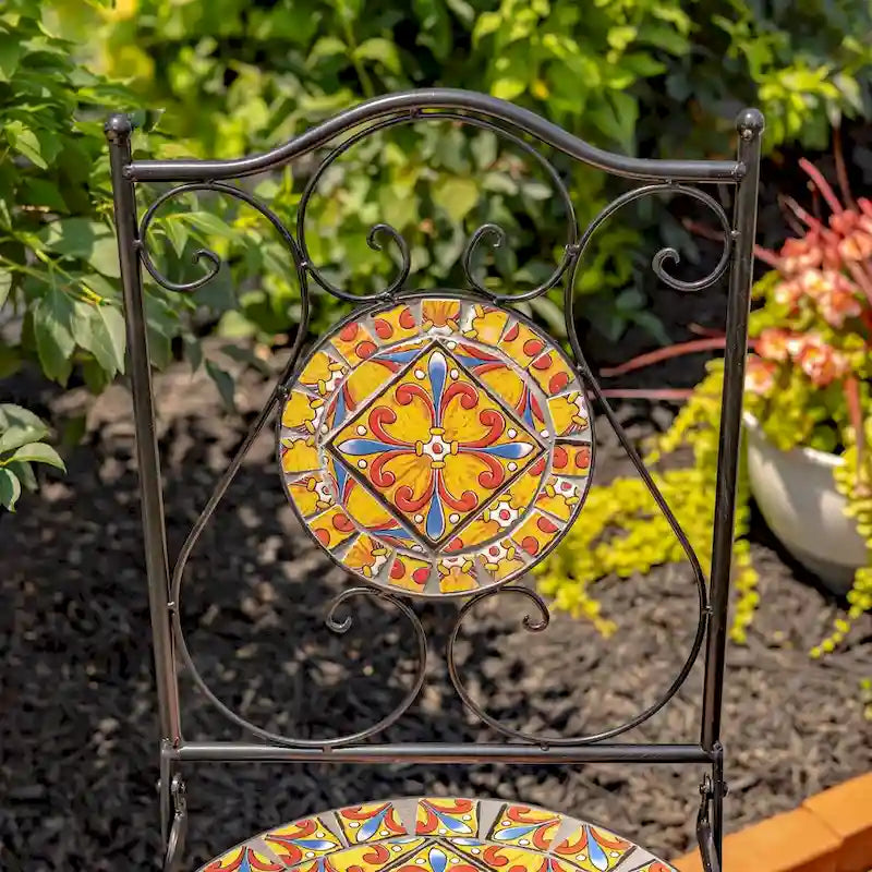 Ensembles bistro mosaïque - 23,5 x 23,5 x 29,75