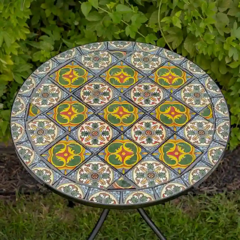 Ensembles bistro mosaïque - 23,5 x 23,5 x 29,75