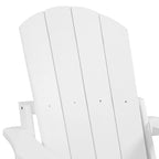 Chaise Adirondack pliante Seaton en polyéthylène avec repose-pieds coulissant, lot de 2
