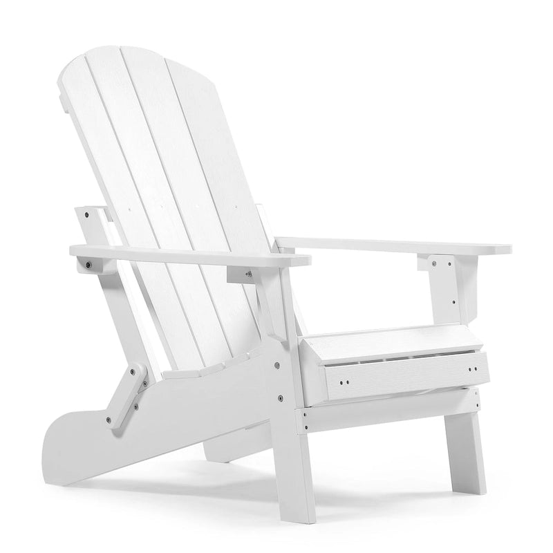 Chaise Adirondack pliante Seaton en polyéthylène avec repose-pieds coulissant, lot de 2