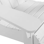 Chaise Adirondack pliante Seaton en polyéthylène avec repose-pieds coulissant, lot de 2