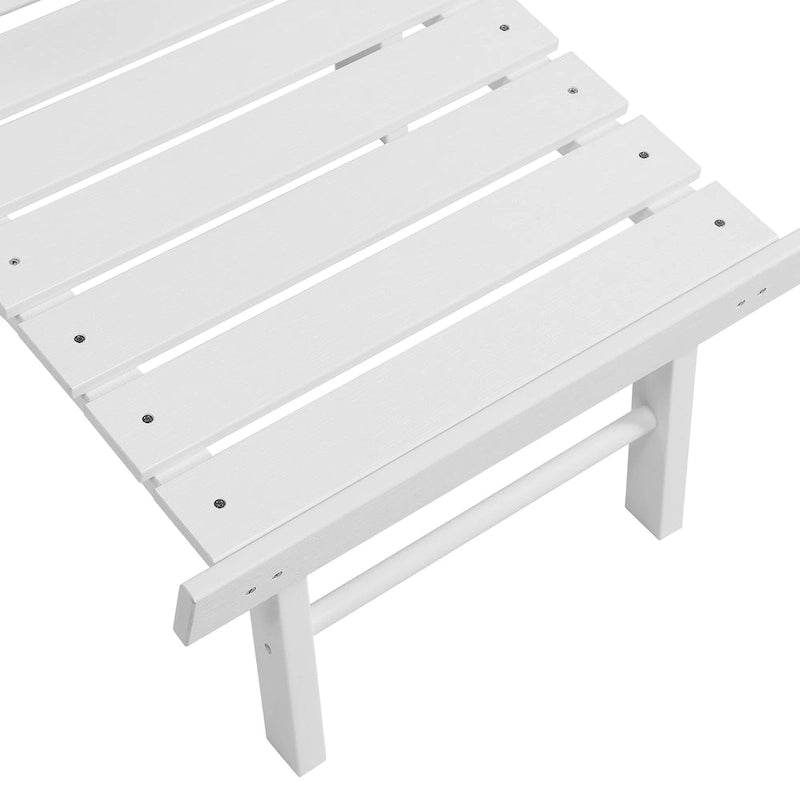 Chaise Adirondack pliante Seaton en polyéthylène avec repose-pieds coulissant, lot de 2