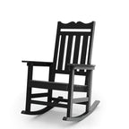 Fauteuil à bascule Adirondack de patio BONOSUKI, fauteuil de foyer résistant aux intempéries