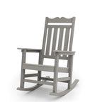 Fauteuil à bascule Adirondack de patio BONOSUKI, fauteuil de foyer résistant aux intempéries