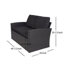 Ensemble de mobilier de patio extérieur Atlas 4 pièces avec coussins