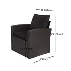 Ensemble de mobilier de patio extérieur Atlas 4 pièces avec coussins