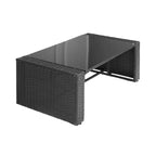 Ensemble de mobilier de patio extérieur Atlas 4 pièces avec coussins