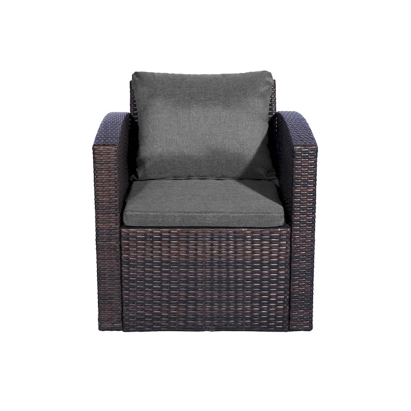 Ensemble de mobilier de patio extérieur Atlas 4 pièces avec coussins