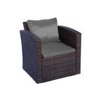 Ensemble de mobilier de patio extérieur Atlas 4 pièces avec coussins