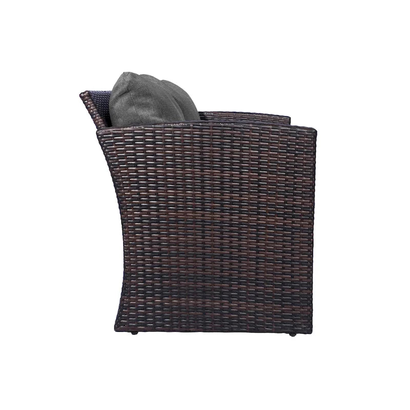 Ensemble de mobilier de patio extérieur Atlas 4 pièces avec coussins