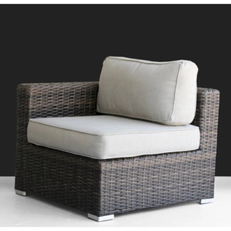 Canapé deux places LSI avec coussins, mobilier d'extérieur de qualité hôtelière, canapé de patio