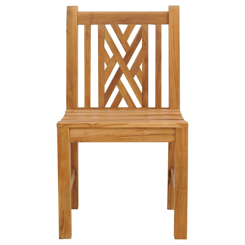 Chaise d'appoint Chippendale en bois de teck