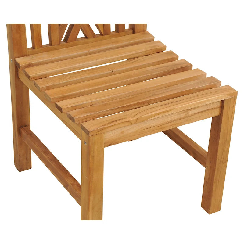 Chaise d'appoint Chippendale en bois de teck