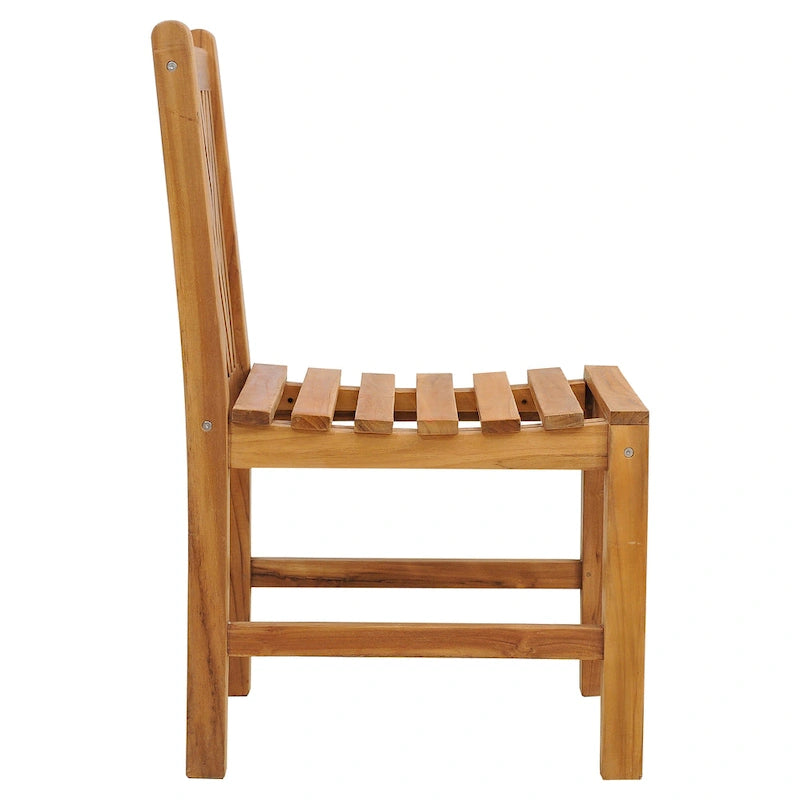 Chaise d'appoint Chippendale en bois de teck
