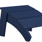 Pouf style Adirondack en résine polyuréthane pour intérieur/extérieur - 52 cm (P) x 50 cm (L) x 34 cm (H)