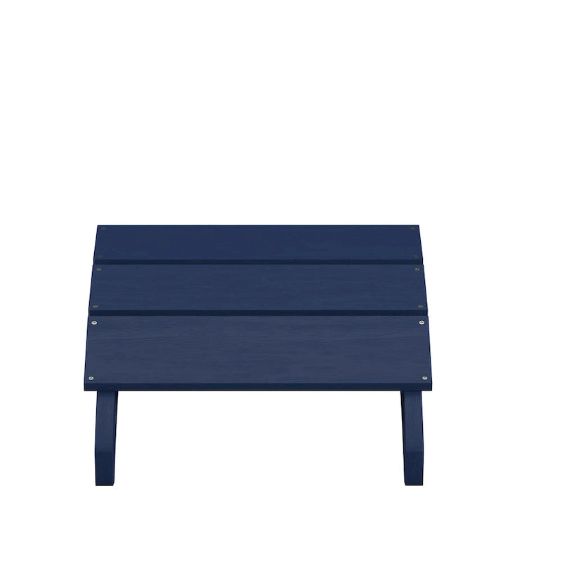 Pouf style Adirondack en résine polyuréthane pour intérieur/extérieur - 52 cm (P) x 50 cm (L) x 34 cm (H)