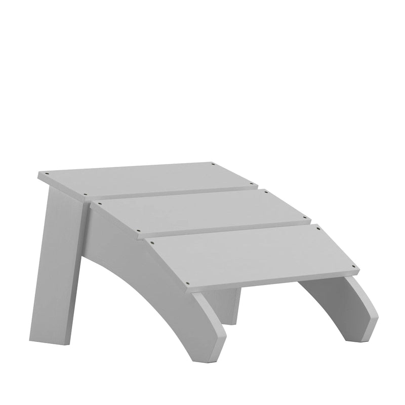 Pouf style Adirondack en résine polyuréthane pour intérieur/extérieur - 52 cm (P) x 50 cm (L) x 34 cm (H)