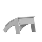 Pouf style Adirondack en résine polyuréthane pour intérieur/extérieur - 52 cm (P) x 50 cm (L) x 34 cm (H)