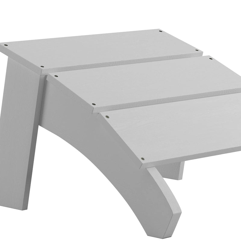 Pouf style Adirondack en résine polyuréthane pour intérieur/extérieur - 52 cm (P) x 50 cm (L) x 34 cm (H)