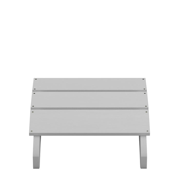 Pouf style Adirondack en résine polyuréthane pour intérieur/extérieur - 52 cm (P) x 50 cm (L) x 34 cm (H)