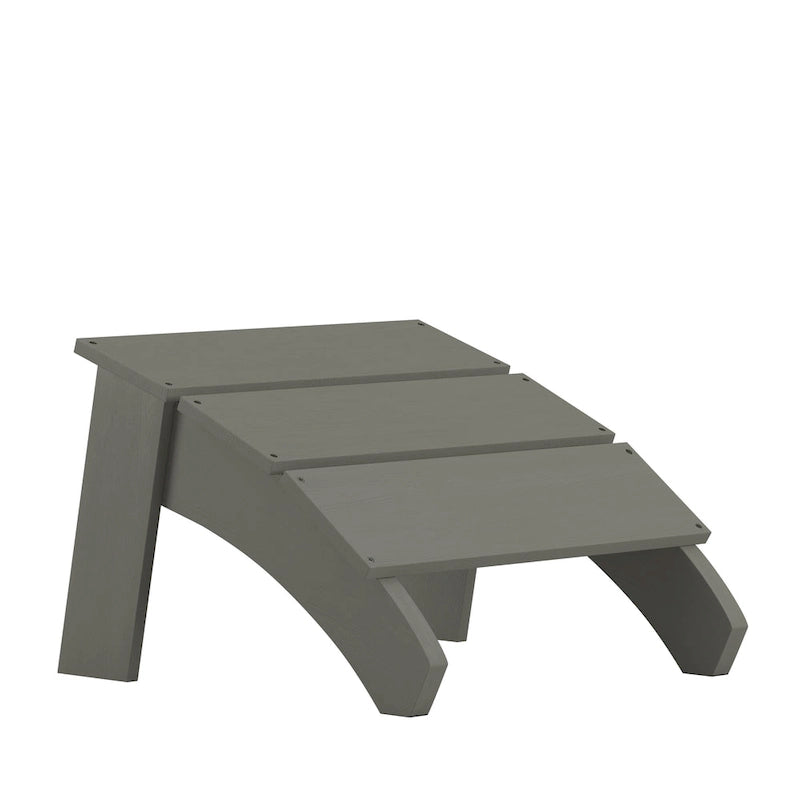 Pouf style Adirondack en résine polyuréthane pour intérieur/extérieur - 52 cm (P) x 50 cm (L) x 34 cm (H)
